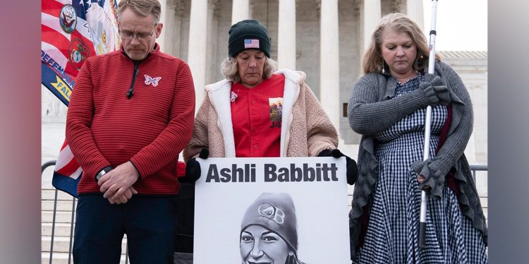 Ashli Babbitt’s mother arrested by Capitol Police during Jan. 6 protest