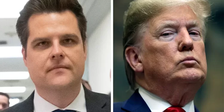 Matt Gaetz votes for Donald Trump for House speaker in slight to McCarthy
