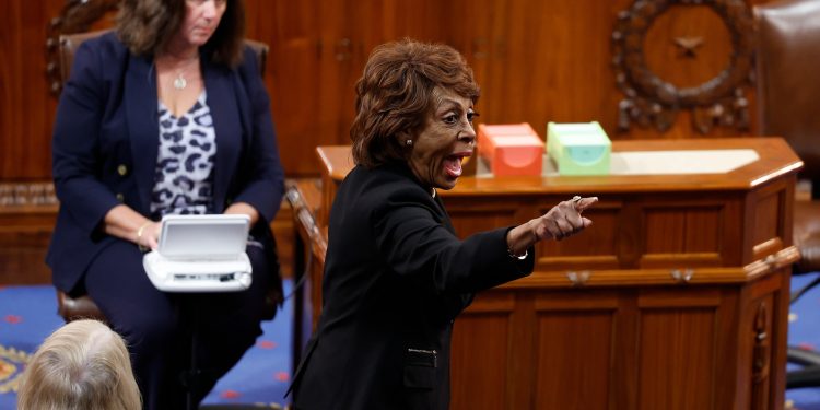 Rep.-elect Maxine Waters appears to get in shouting match with Republicans on House floor