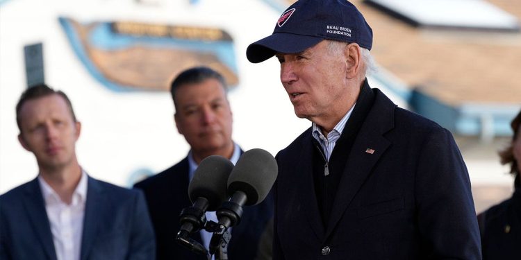 Biden tours CA beach town devastated by recent storms
