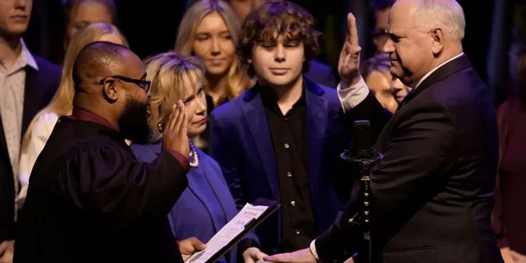 MN Gov. Walz addresses state after being sworn in for second term