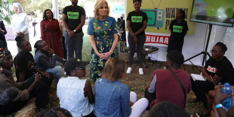 Jill Biden encourages safe sex, condoms on Kenya trip