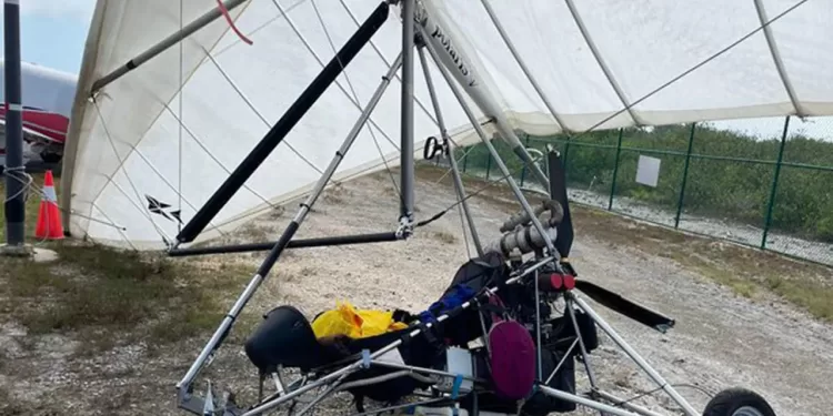 Cuban migrants fly hang glider into Florida airport only to be arrested after safe landing