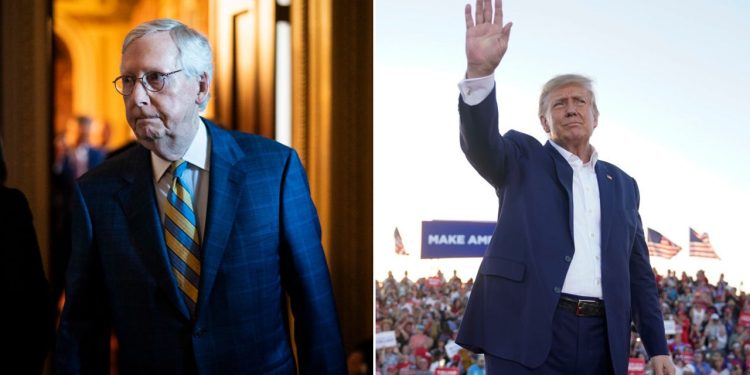 McConnell silent on Trump’s indictment as House GOP leaders slam ‘weaponized’ justice system