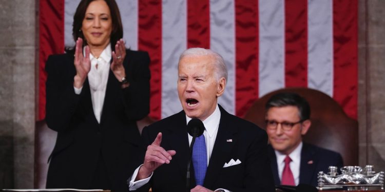 Biden assails ‘predecessor’ Trump, GOP in sharply partisan State of the Union speech
