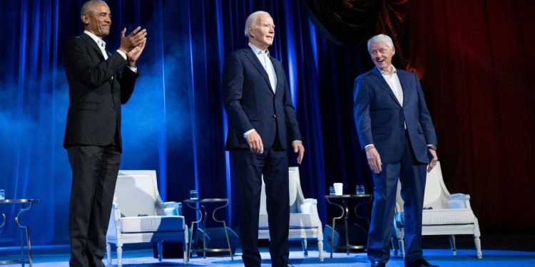 Bill and Hillary Clinton tap into their money men for Biden’s battle against Trump