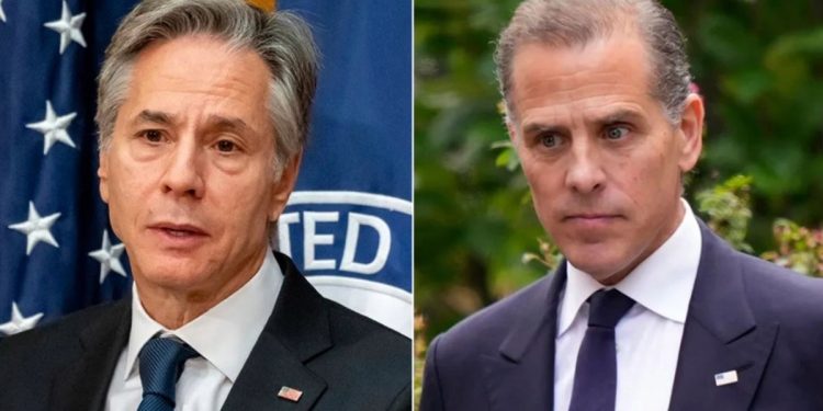 Secretary Blinken silent on past efforts to discredit Hunter Biden laptop after feds enter it into evidence