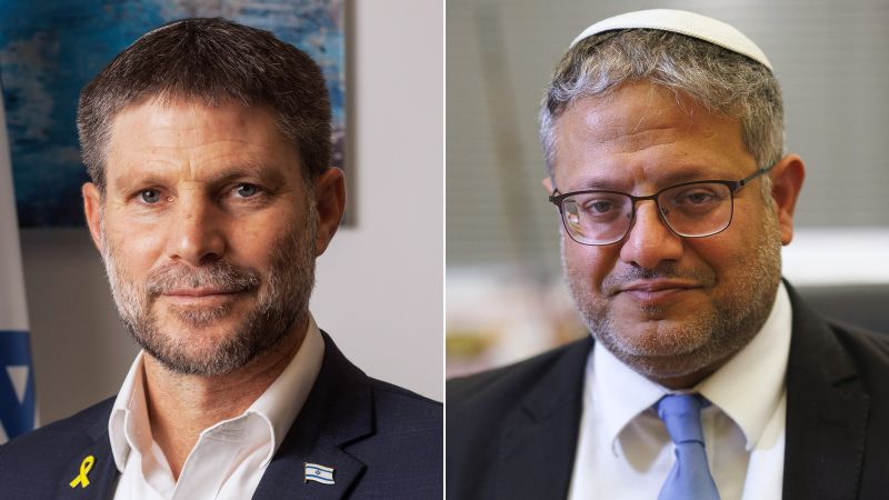 UK, Canada and Western allies sanction two far-right Israeli government ministers