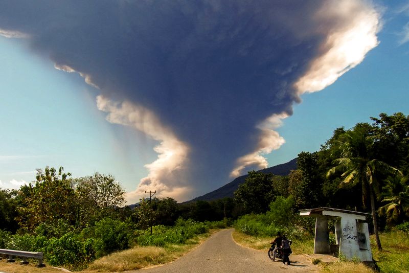 Eruption of Indonesia’s Mount Lewotobi Laki Laki volcano sends ash 11 miles high