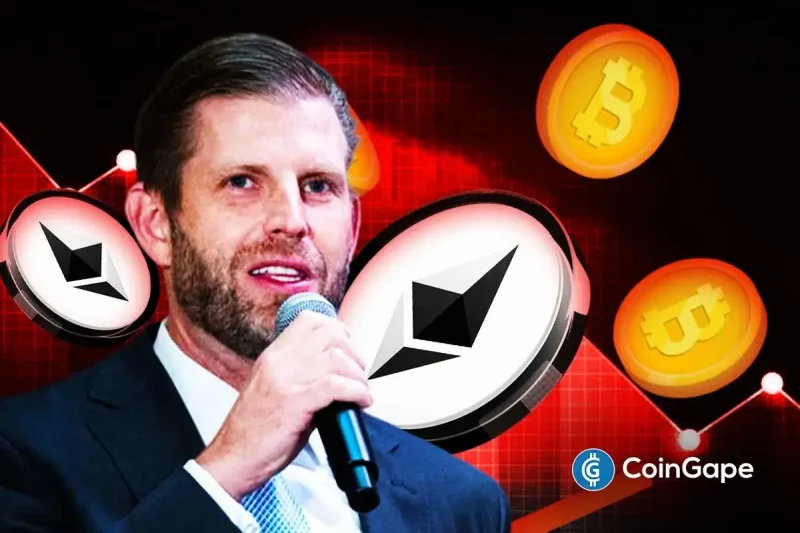 Eric Trump Warns Short Sellers- ‘Stop Betting Against BTC And ETH’