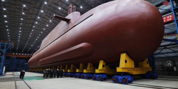 North Korea releases images of development of nuclear-powered submarine