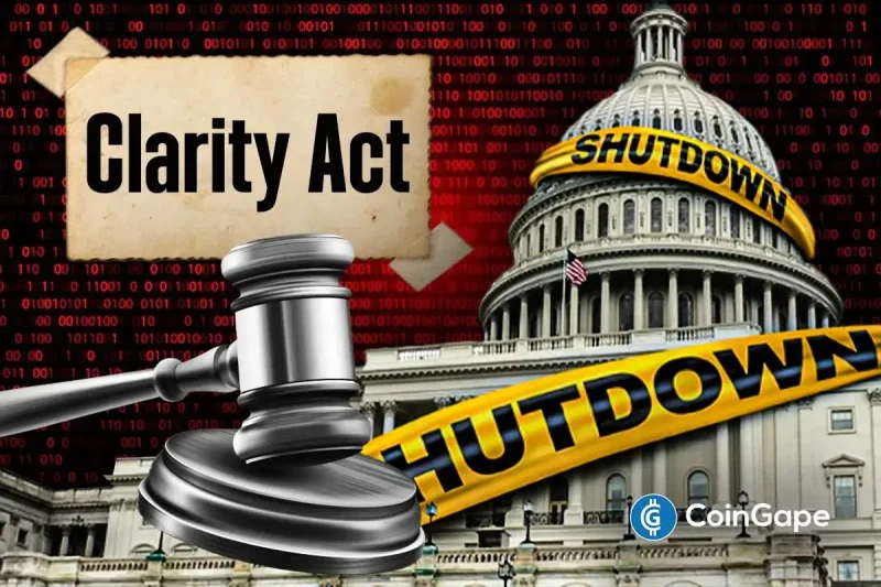 CLARITY Act Progress Under Threat As U.S. Shutdown Deadline Nears